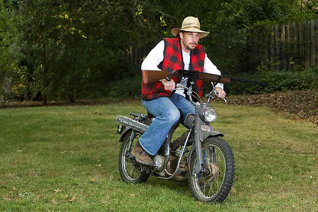 “I’m riding shotgun!”