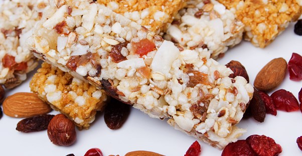 Granola bars are an easy snack to bring on a road trip.