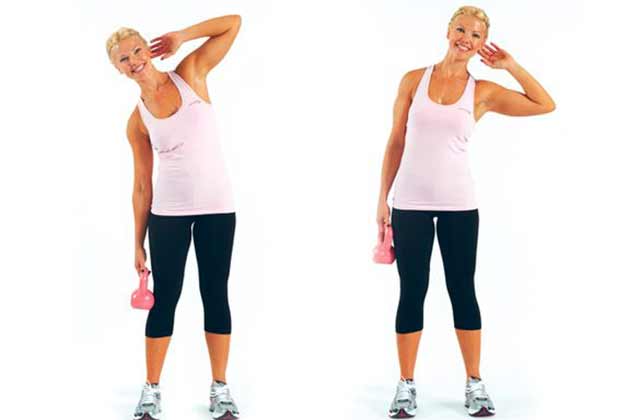 Standing Oblique Crunches