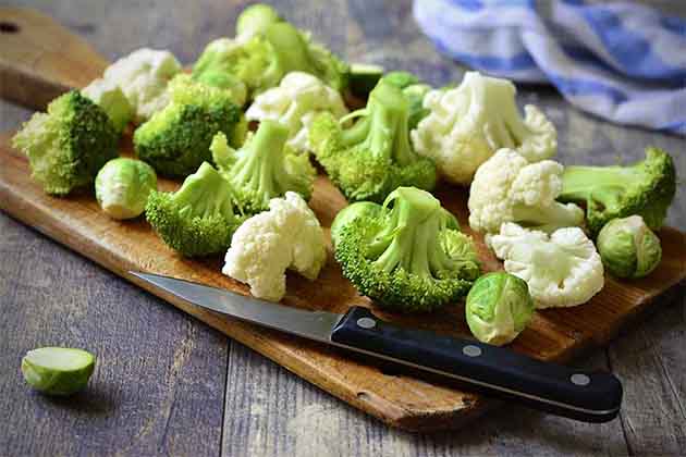 Cauliflower and Broccoli