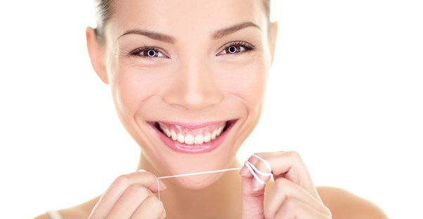 a woman who knows how to use floss