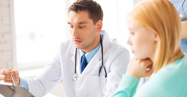 a doctor discussing an abnormal pap smear