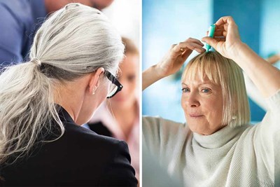 women damaging their hair