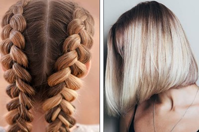 double dutch braids and angular bobs