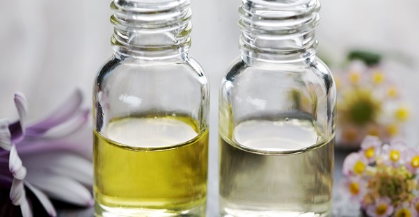 Small vials of essential oils