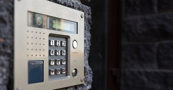 business security system keypad