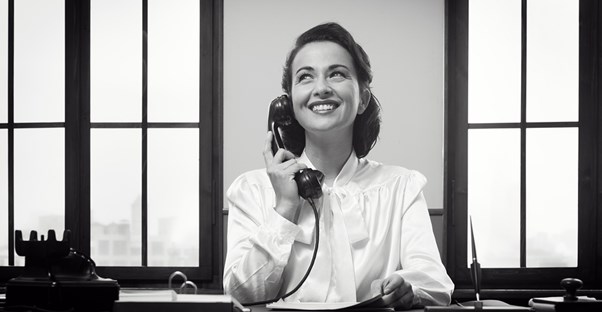 Woman working as a receptionist