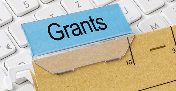 File folder that marked grants