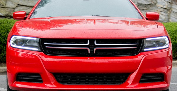 a 2017 red dodge charger
