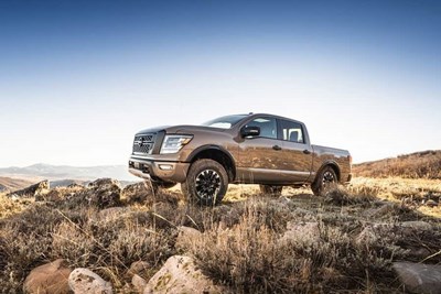 a brand new nissan titan full size truck