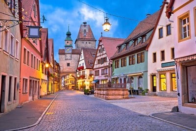 Rothenburg ob der Tauber, Germany Streets