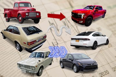 Today's Best-Selling Cars Compared to Their First Model