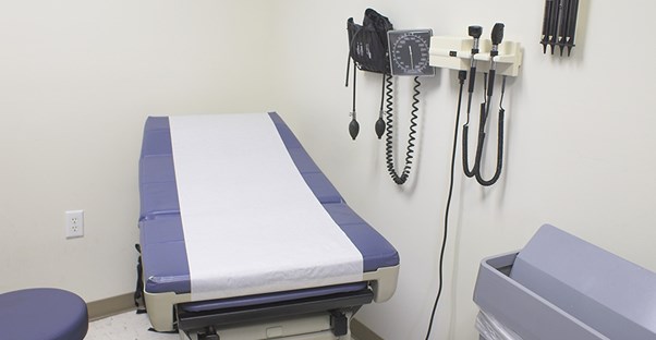 A doctors examination room