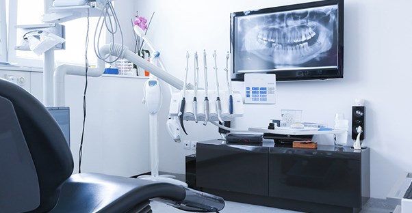 A dental examination room