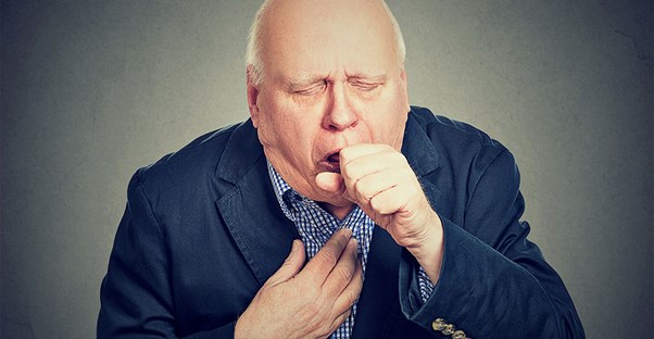 Man coughing. COPD vd CHF