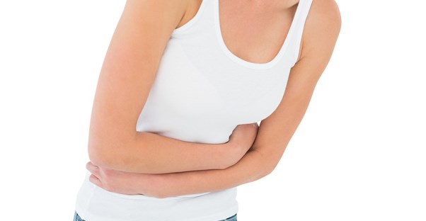 a woman suffering from gastroesophageal reflux disease