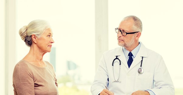 A patient and doctor discuss the gravity of dvt
