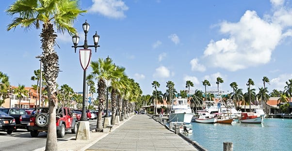 Just north of Venezuela, Aruba is a Caribbean island paradise.