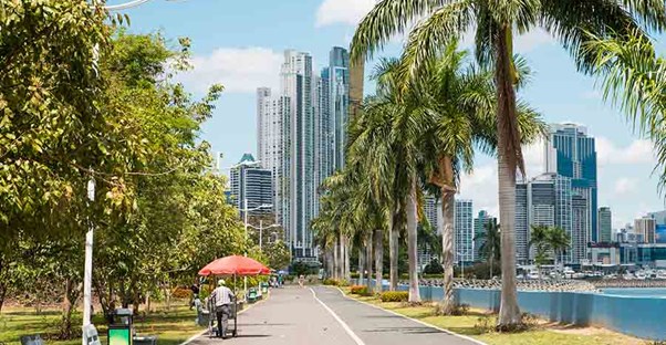 View of a street in Panama City