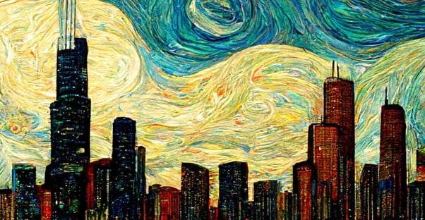 Cities Painted by Van Gogh, According to AI main image