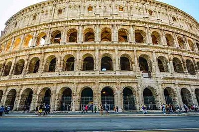 the Colosseum in Rome