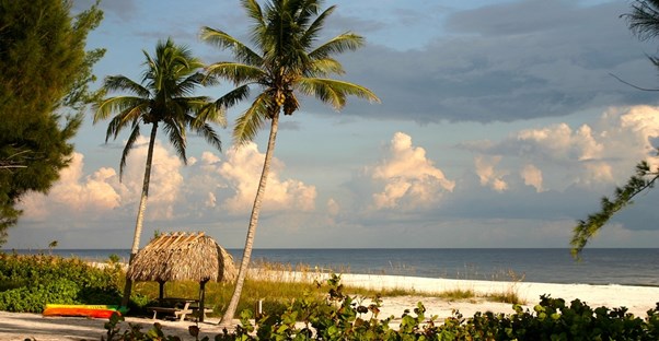 a picturesque beach in Sanibel Island, Florida