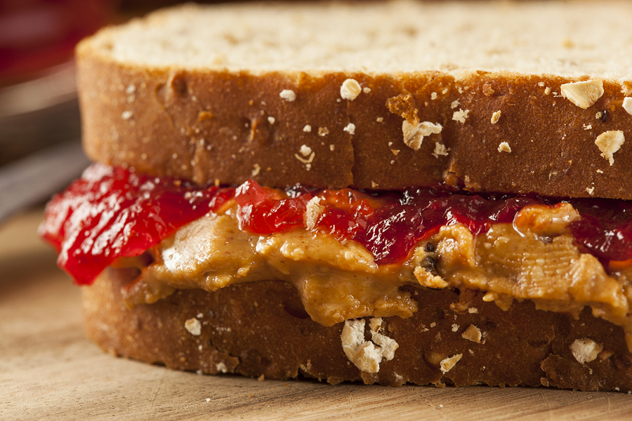 Taking a PB&J to lunch every day.