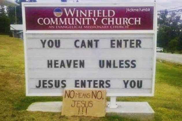 30 Church Signs That Prove God Has a Sense of Humor