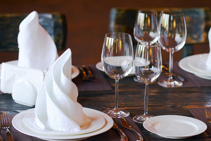 The Glass Goes on the Right