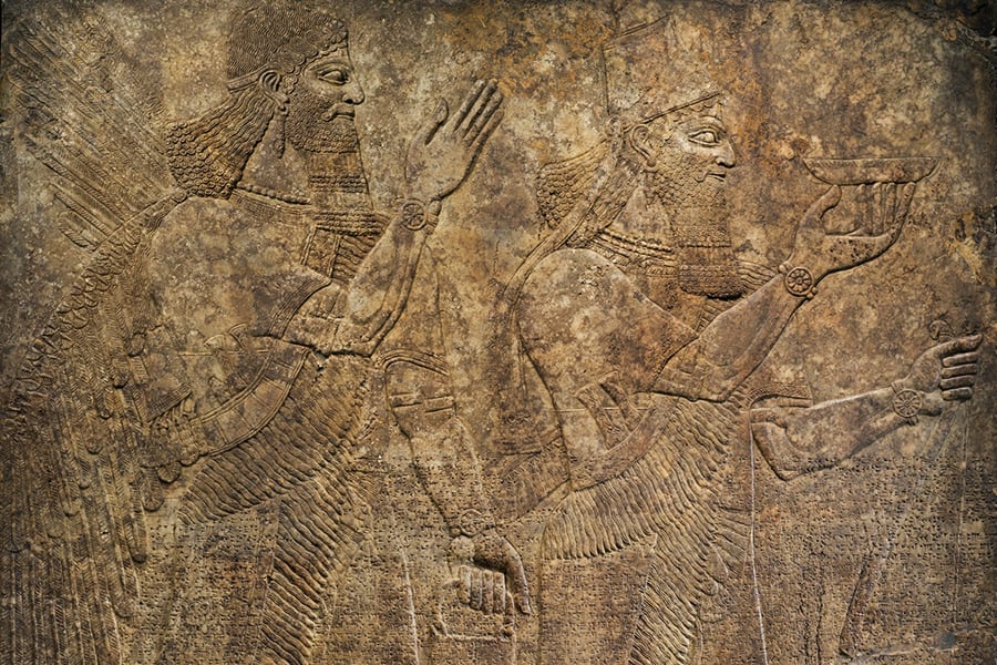 Релјеф од алабастер од палатата Нимруд