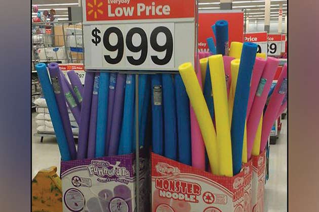 Pool noodles are clearly the hottest item of the summer. 