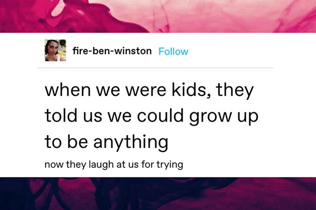 When They Told Us to Dream Big...Just Not Too Big