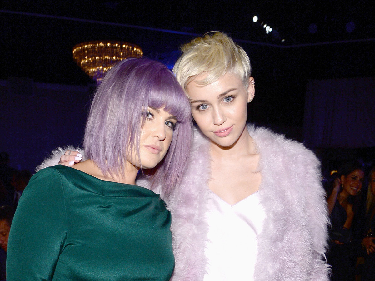 Miley Cyrus and Kelly Osbourne