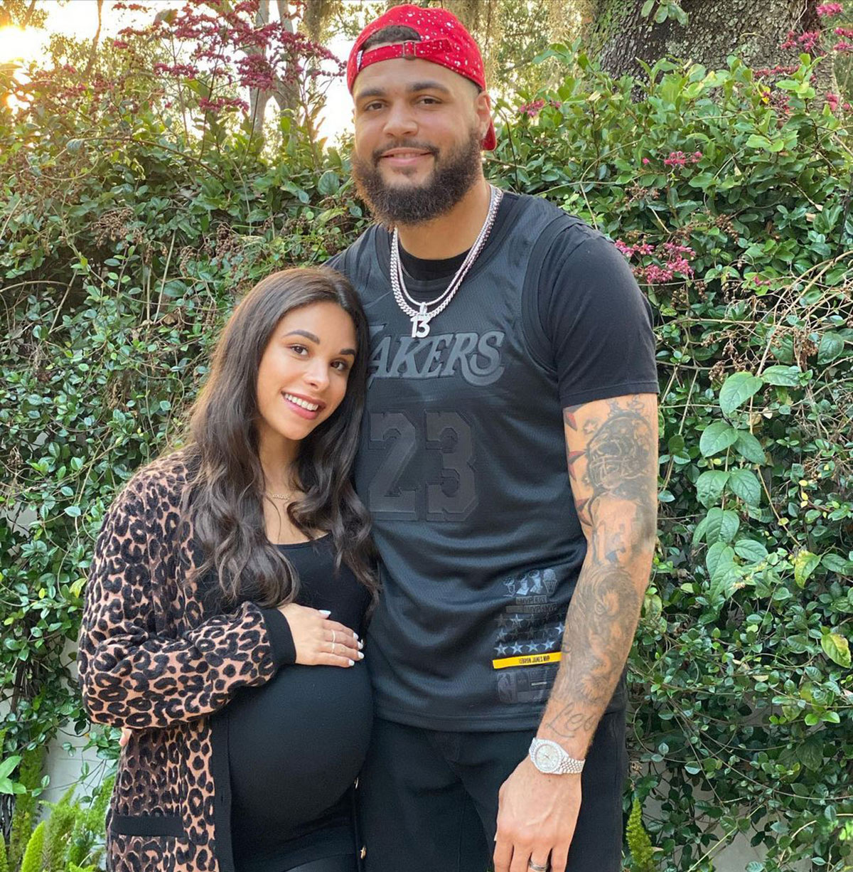 Mike Evans with wife Ashli Evans