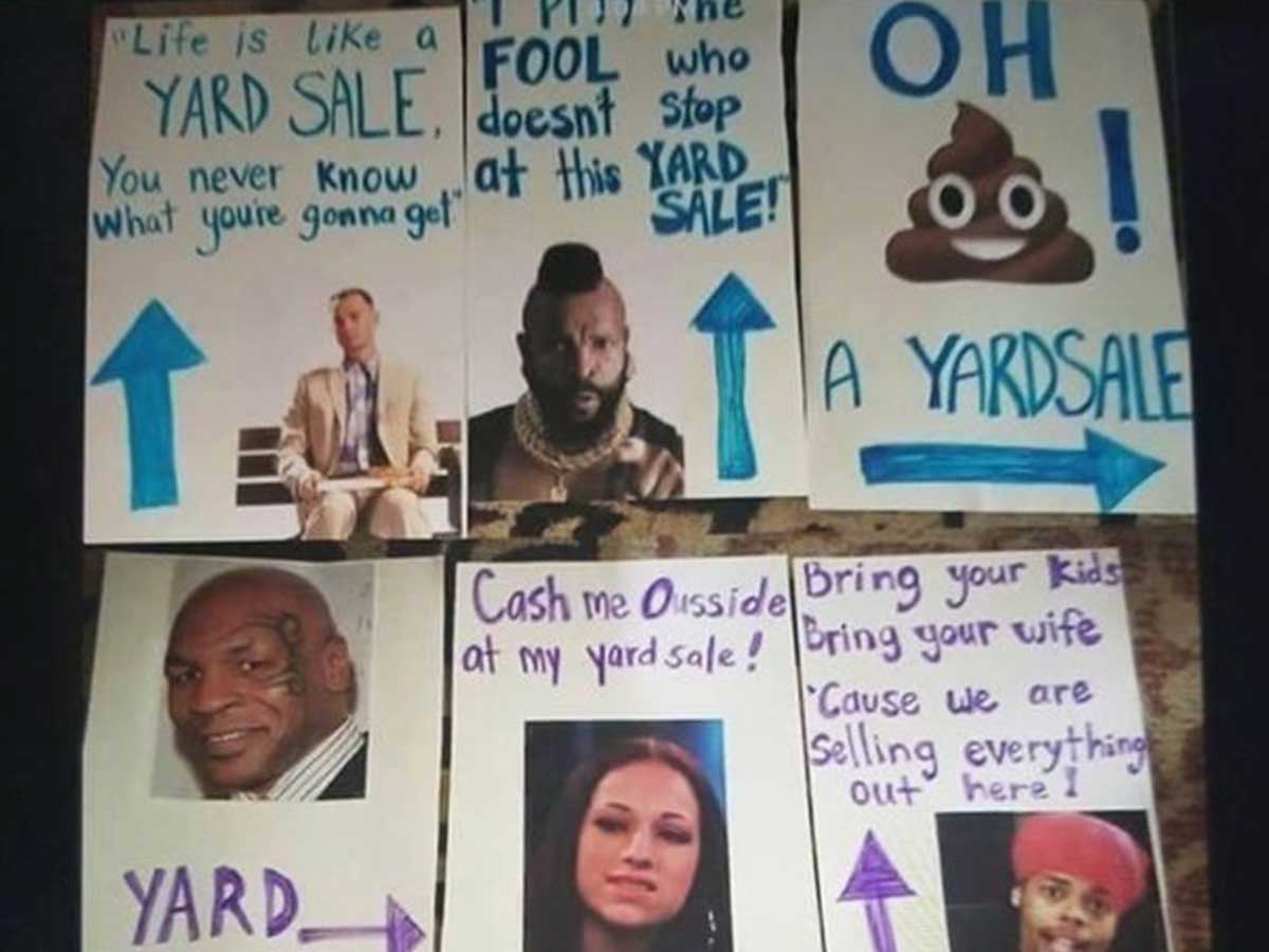 Life Certainly Is Like a Yard Sale