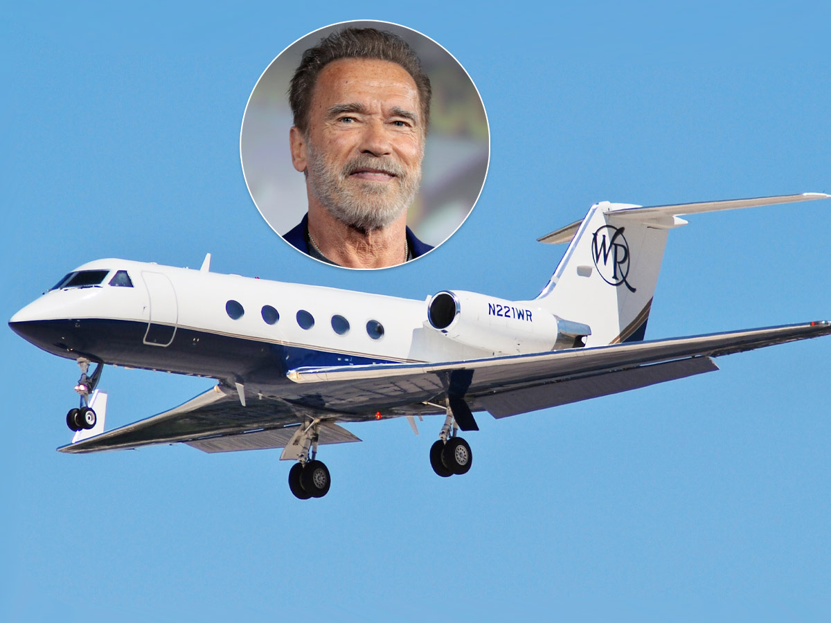 Arnold Schwarzenegger - Gulfstream III - $35 Million