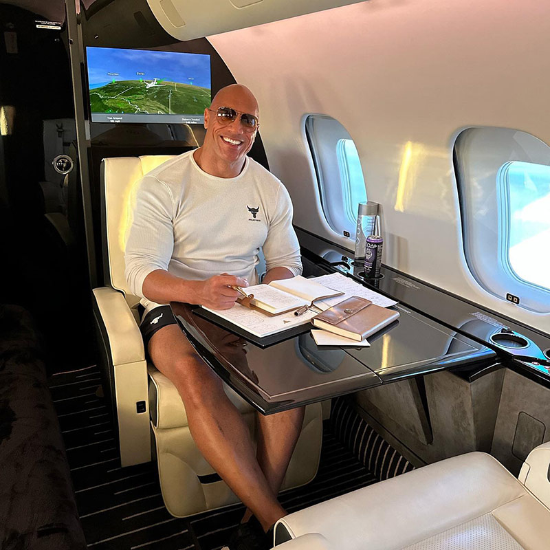 Dwayne “The Rock” Johnson - Gulfstream G650 - $65 Million