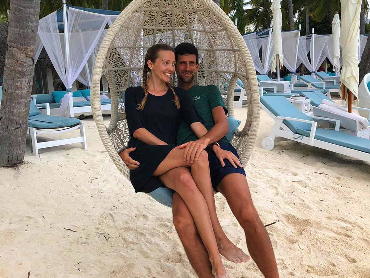 Jelena Djokovic & Novak Djokovic.