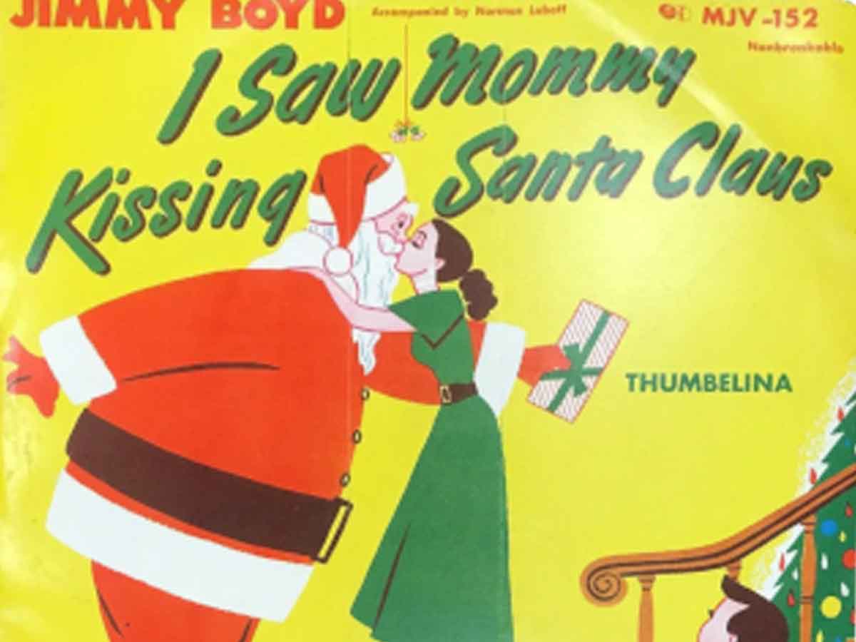 Los mier santa claus le dio un beso a mamá