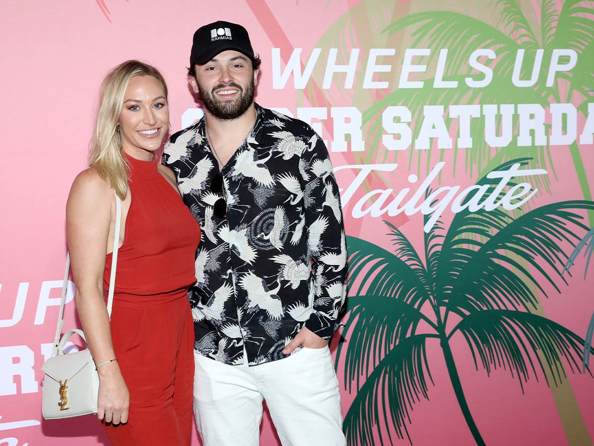 Baker Mayfield and Emily Wilkinson