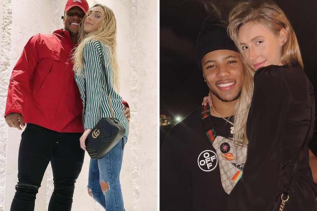 Saquon Barkley et Anna Congdon