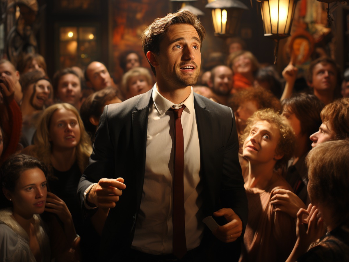 Seeing His Opportunity