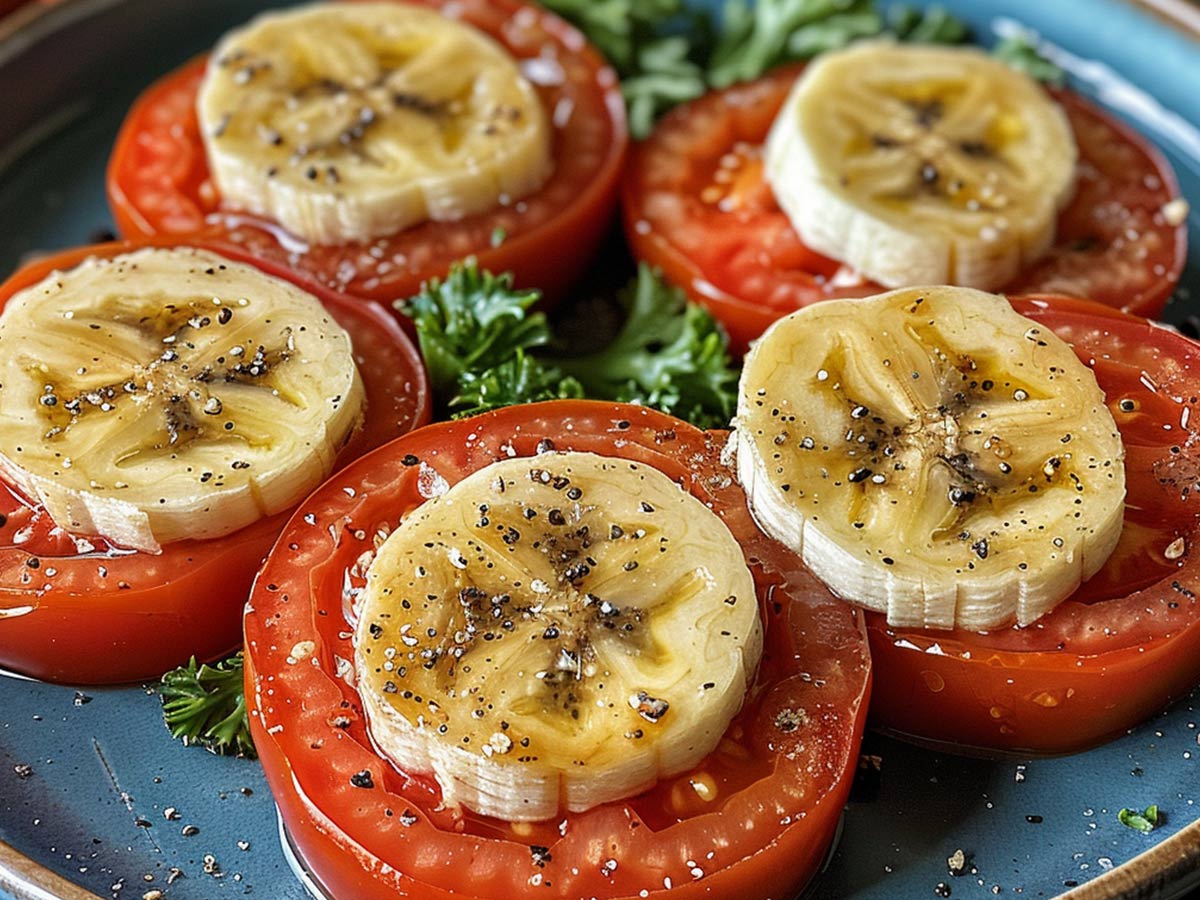 Tomato Banana Tarts
