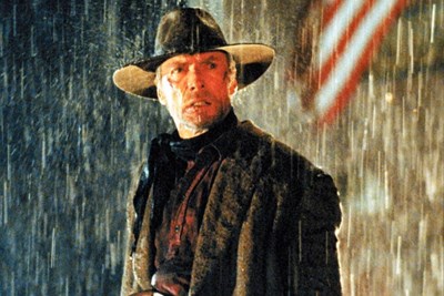 clint eastwood in the rain in unforgiven