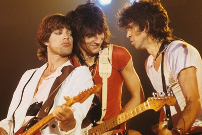 the rolling stones performing onstage