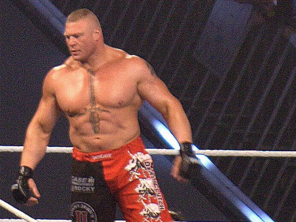 Then: Brock Lesnar