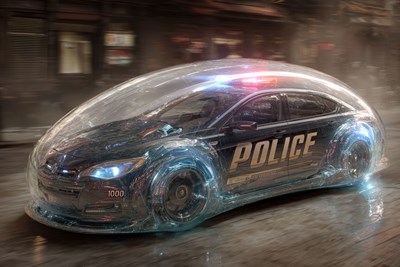 Police Vehicles of the Future Shown by AI