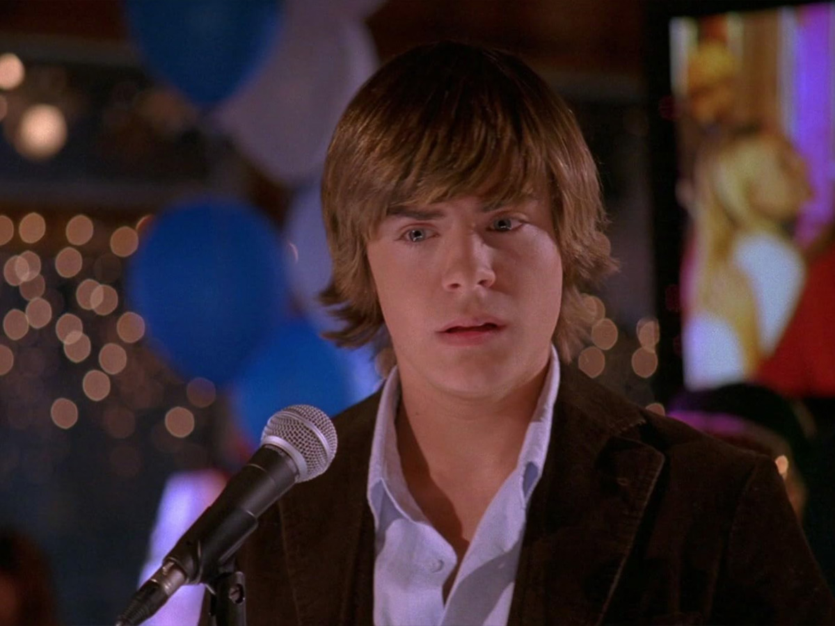 Zac Efron in "High School Musical"