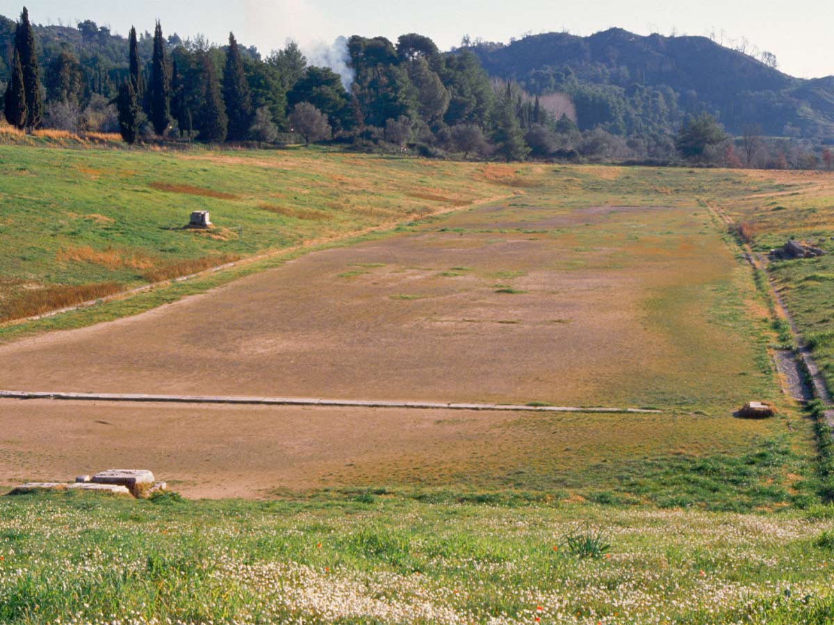 Stadium at Olympia (Greece, ~776 BC)