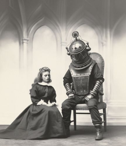 Ocean Empress and Deep Sea Diver, 1800s